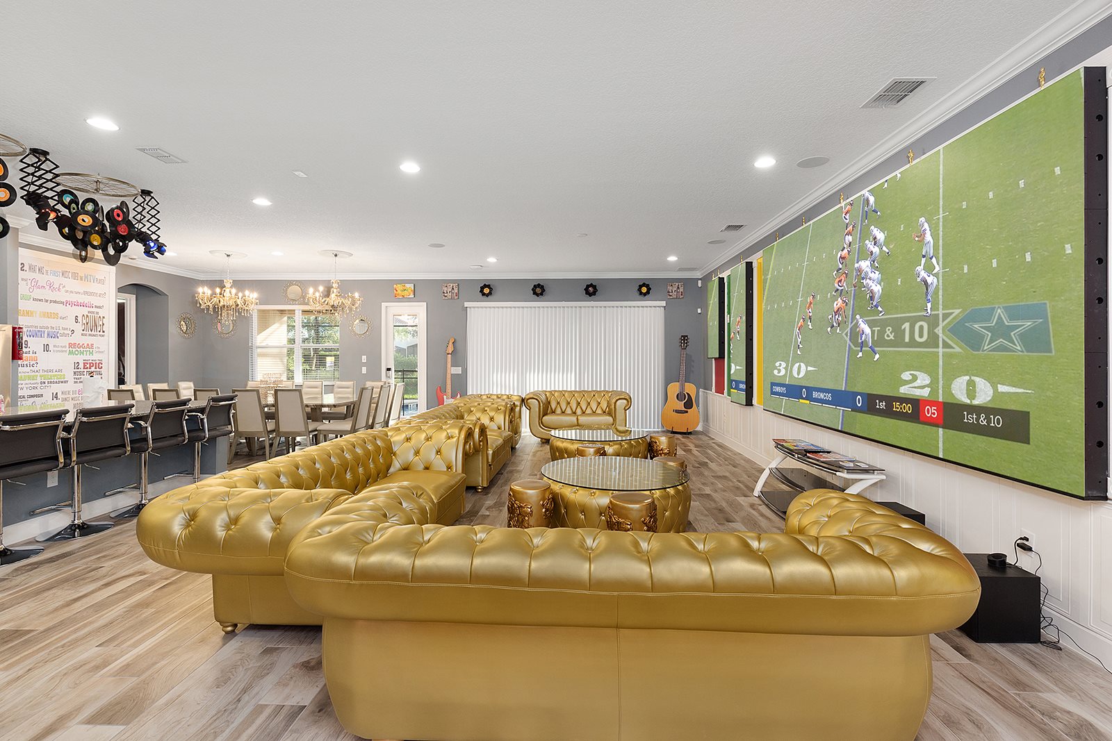 Themed Music City vacation homes with extravagant decor and bowling lanes